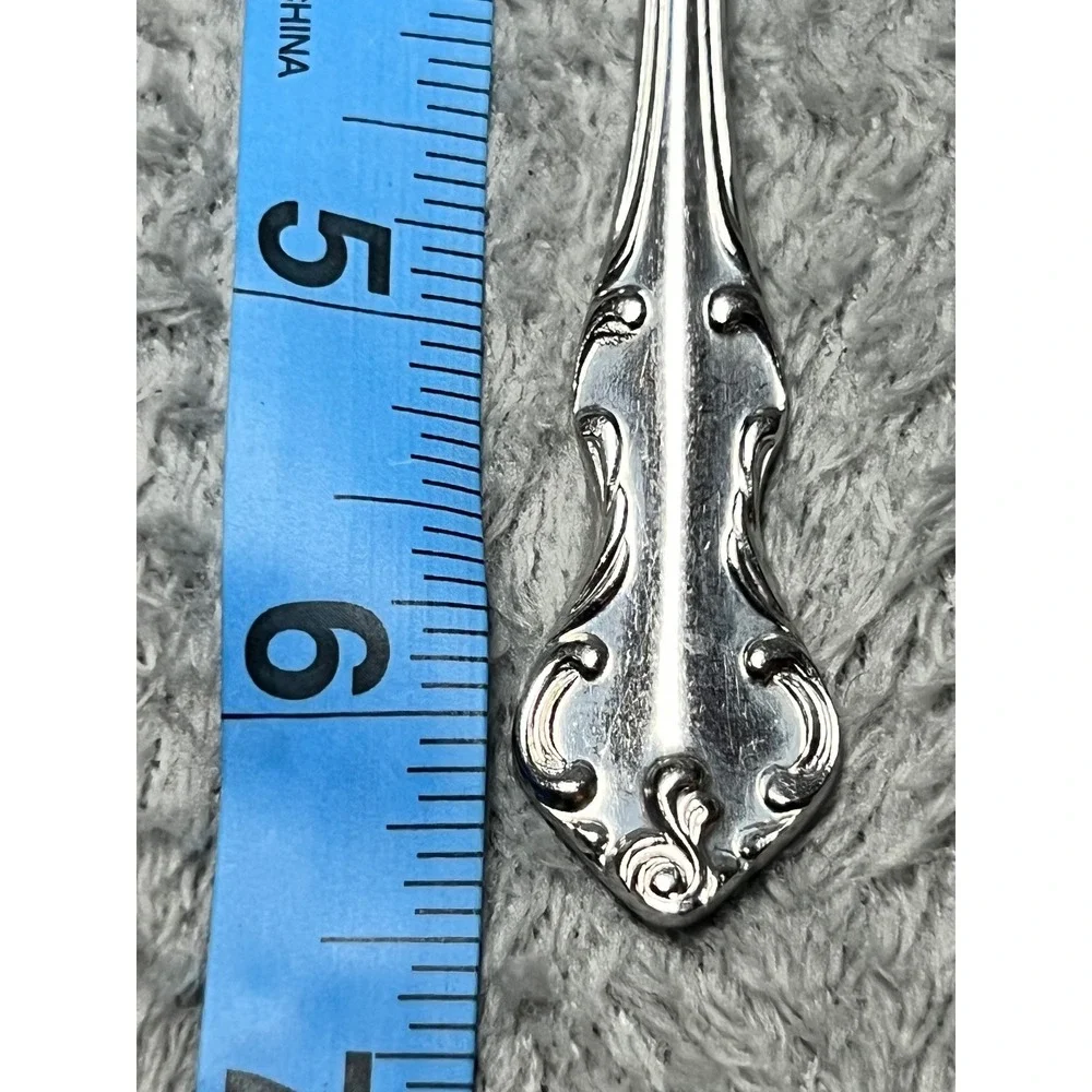 Eldan Japan Stainless Rococo Spoons Set of‎ 14 Ornate Scroll Vintage Flatware